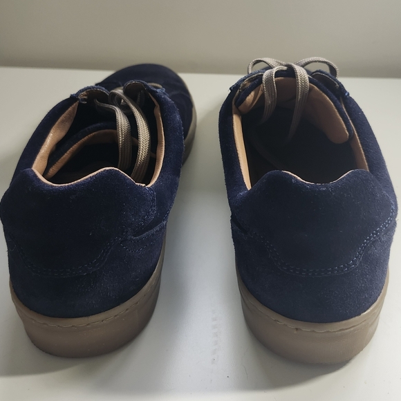 Cruza Tendencia Men's Navy US 12  Suede Leather Low Top Classic Chic Sneakers - Picture 4 of 10